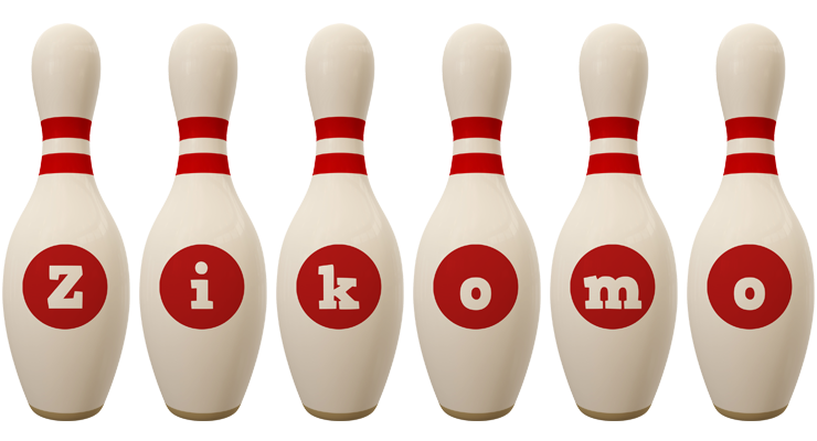Zikomo bowling-pin logo