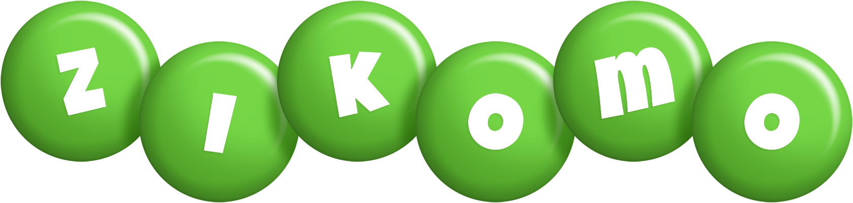 Zikomo candy-green logo