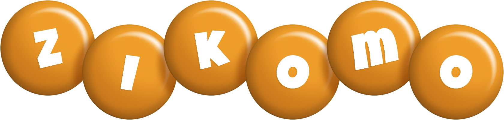 Zikomo candy-orange logo
