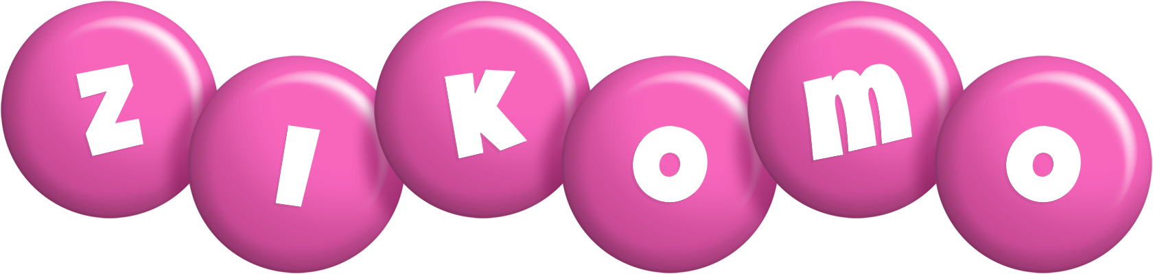 Zikomo candy-pink logo