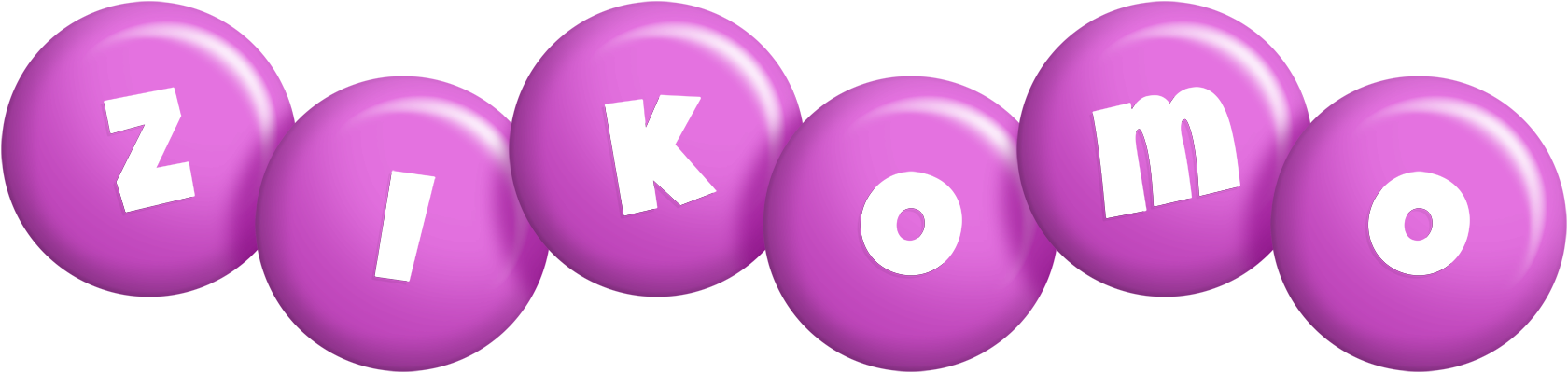 Zikomo candy-purple logo