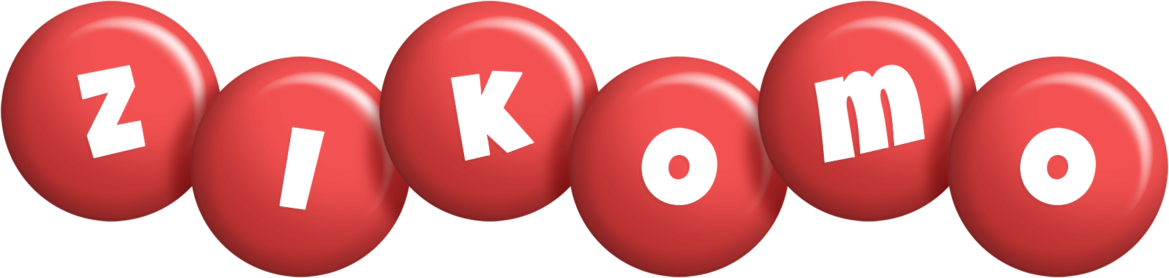 Zikomo candy-red logo