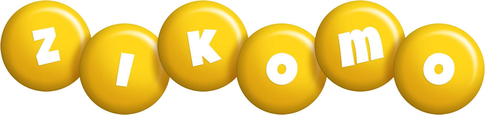 Zikomo candy-yellow logo