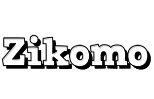 Zikomo snowing logo