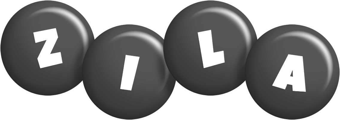 Zila candy-black logo