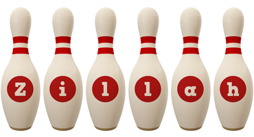 Zillah bowling-pin logo
