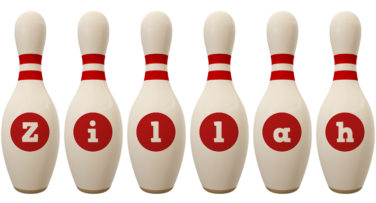 Zillah bowling-pin logo