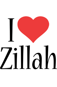 Zillah i-love logo