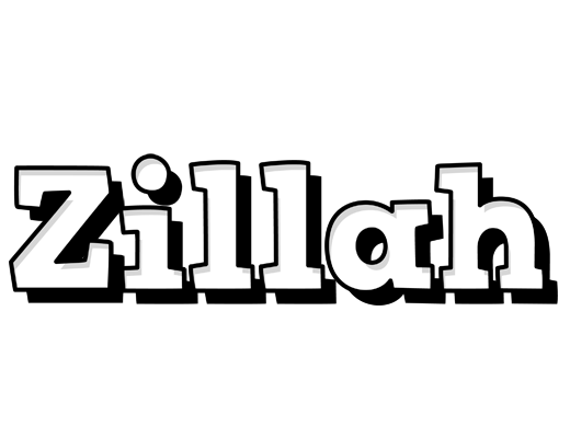 Zillah snowing logo