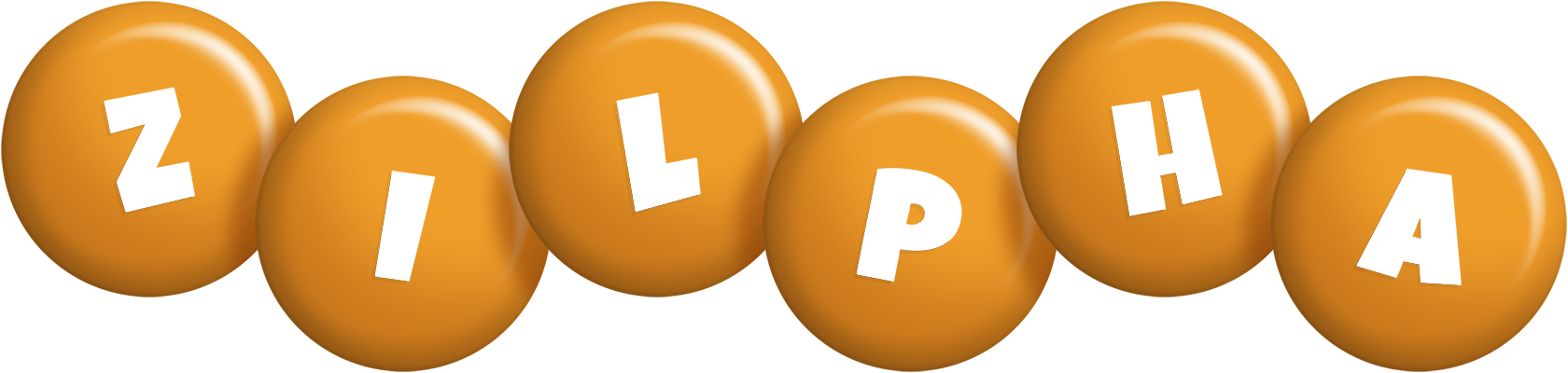 Zilpha candy-orange logo