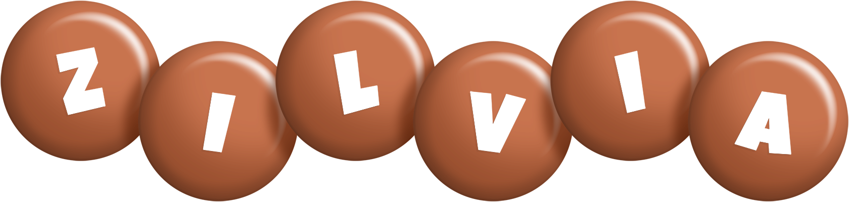 Zilvia candy-brown logo