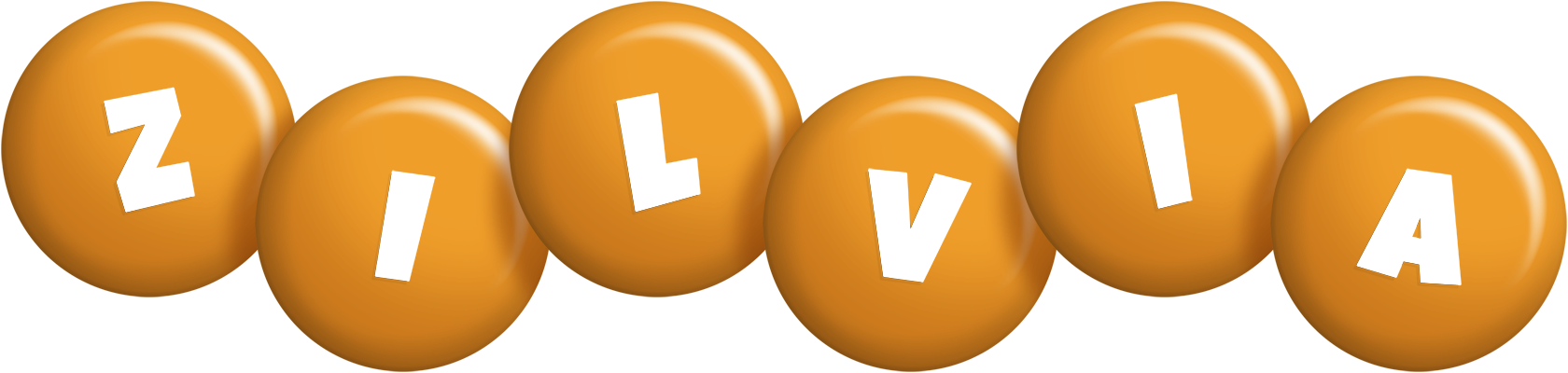 Zilvia candy-orange logo