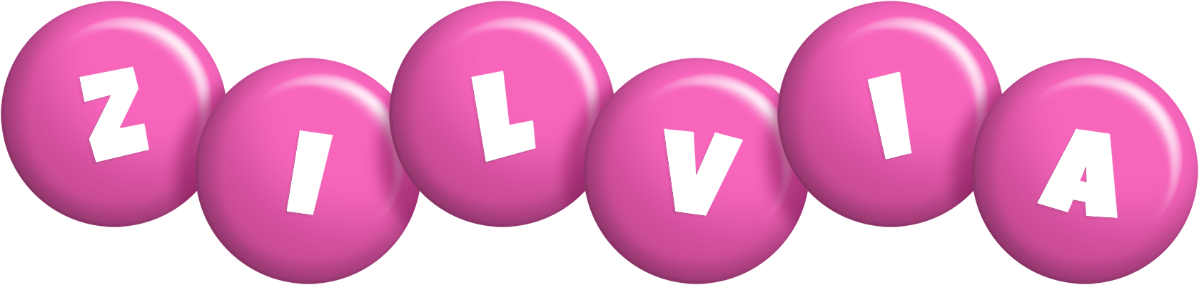 Zilvia candy-pink logo