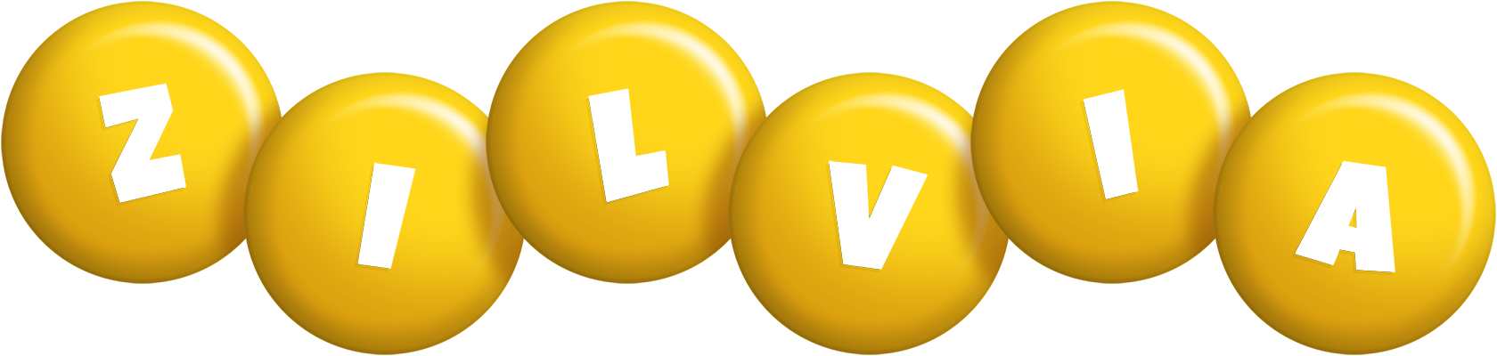 Zilvia candy-yellow logo