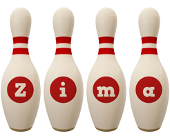 Zima bowling-pin logo