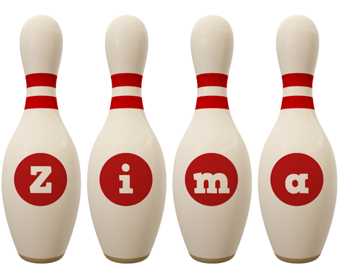 Zima bowling-pin logo