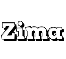 Zima snowing logo