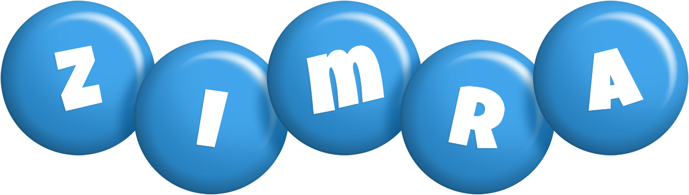 Zimra candy-blue logo