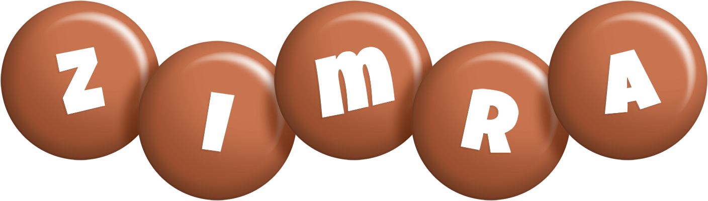Zimra candy-brown logo