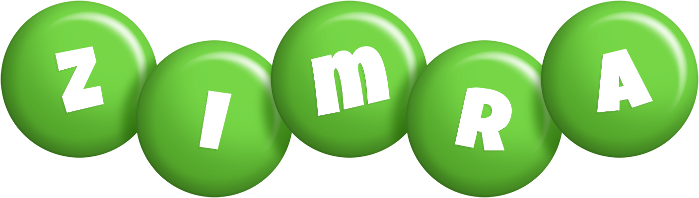 Zimra candy-green logo