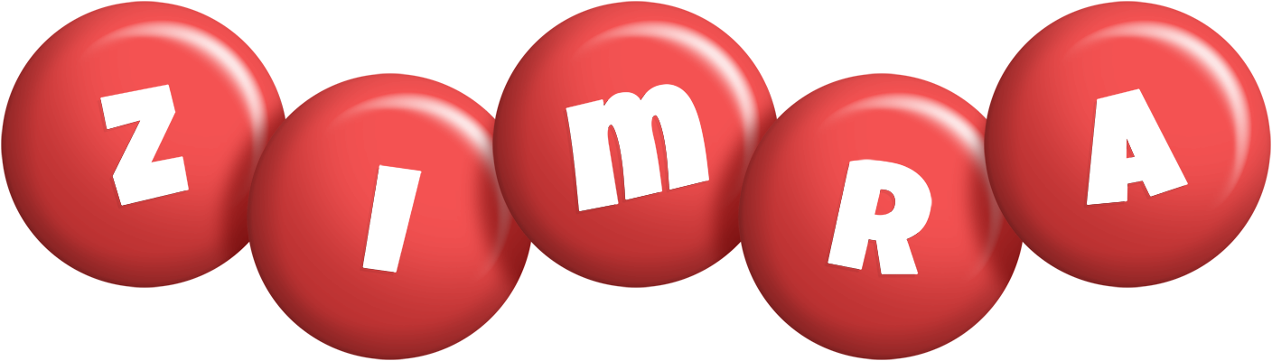 Zimra candy-red logo