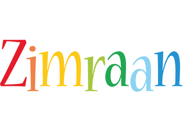 Zimraan birthday logo
