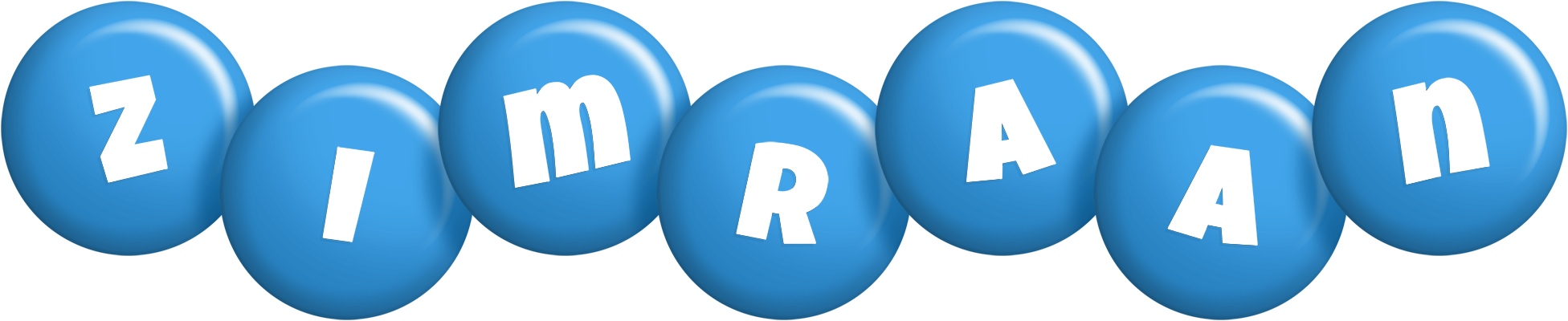 Zimraan candy-blue logo