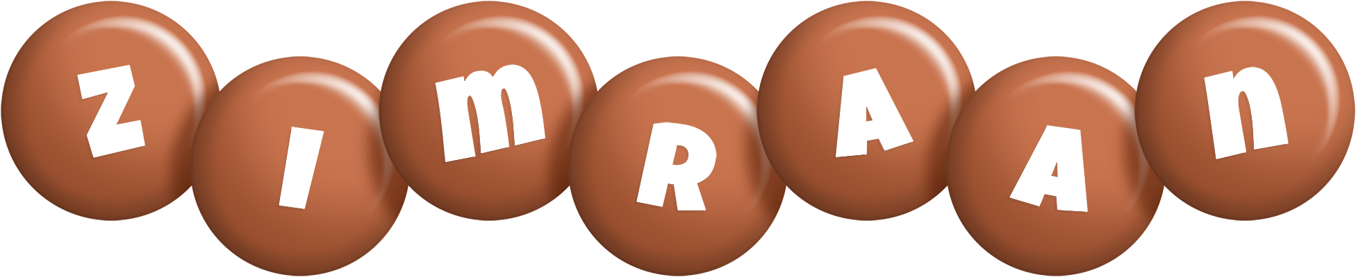 Zimraan candy-brown logo