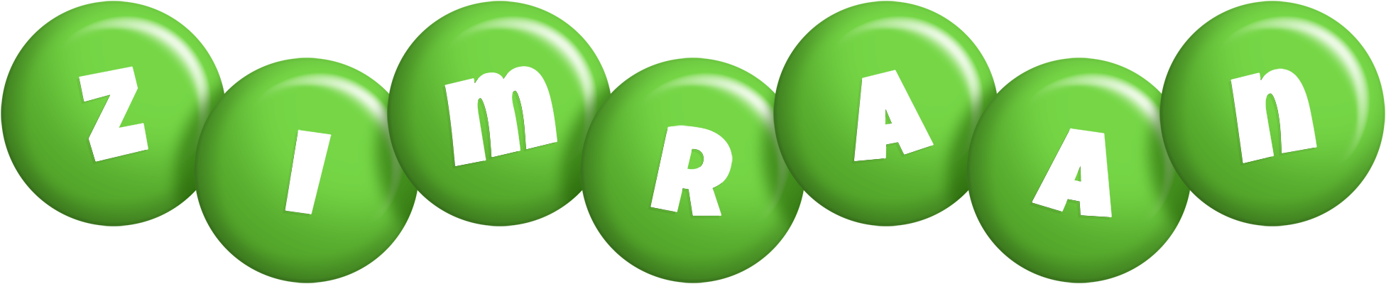 Zimraan candy-green logo