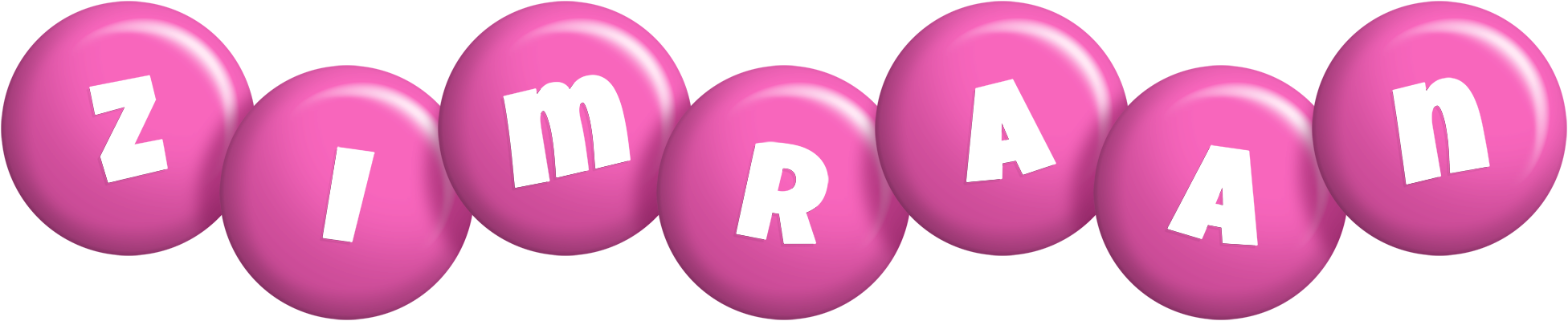 Zimraan candy-pink logo