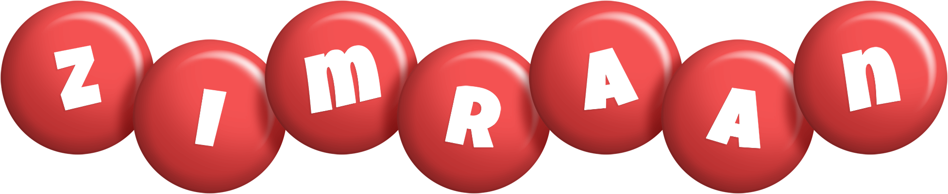 Zimraan candy-red logo