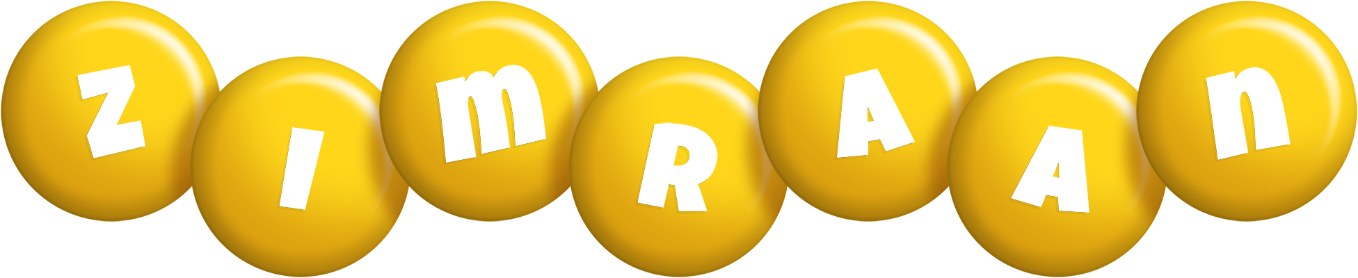 Zimraan candy-yellow logo
