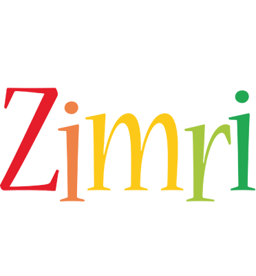Zimri birthday logo