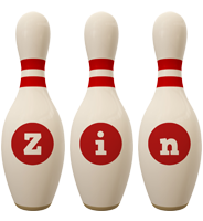 Zin bowling-pin logo