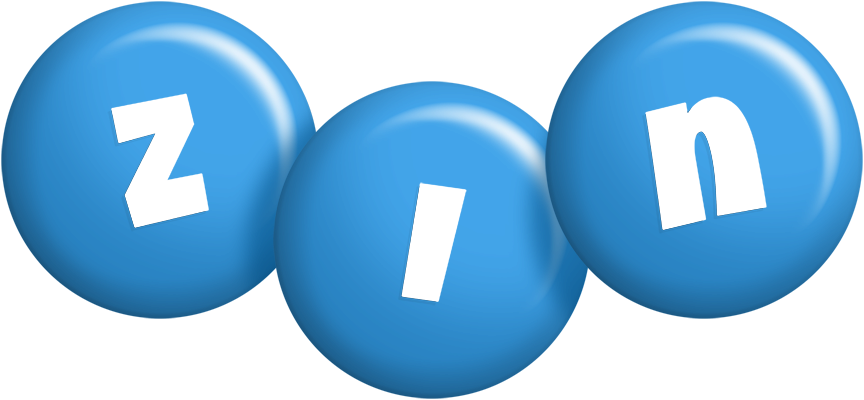 Zin candy-blue logo
