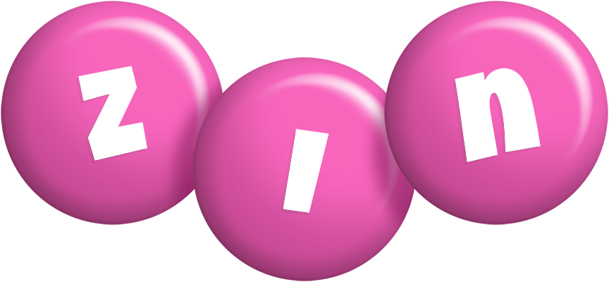 Zin candy-pink logo