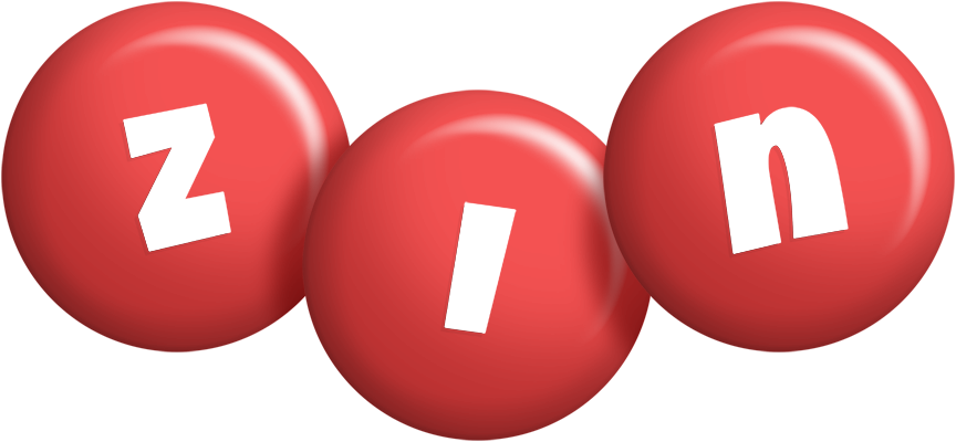 Zin candy-red logo