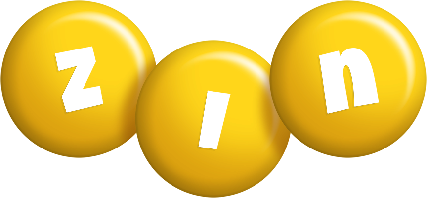 Zin candy-yellow logo