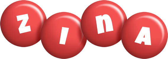 Zina candy-red logo