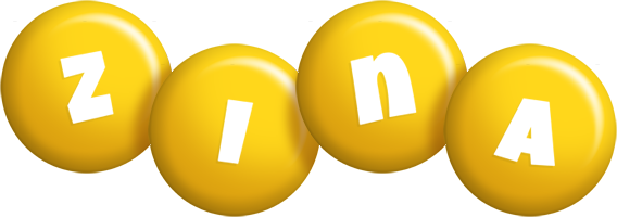 Zina candy-yellow logo