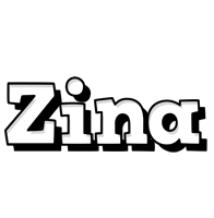 Zina snowing logo