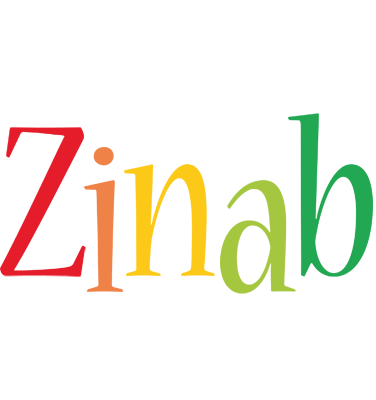 Zinab birthday logo