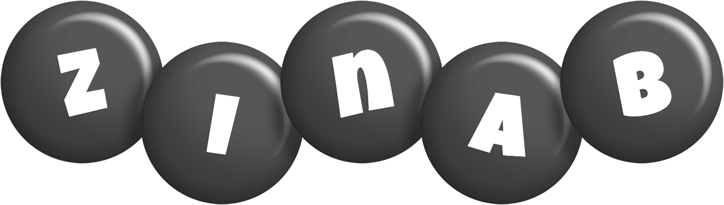 Zinab candy-black logo