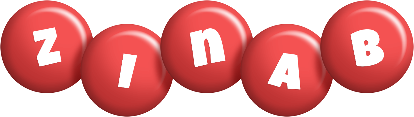 Zinab candy-red logo