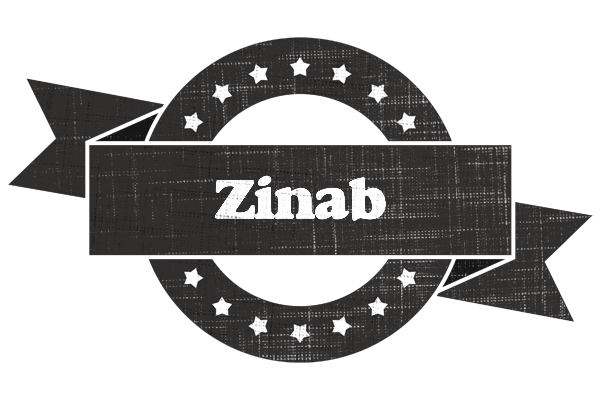 Zinab grunge logo