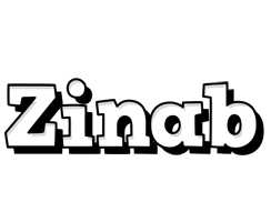 Zinab snowing logo