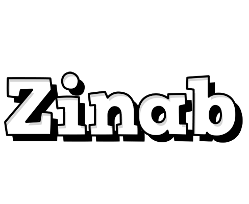 Zinab snowing logo