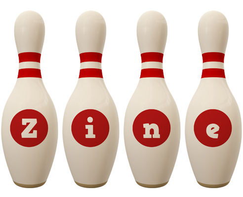 Zine bowling-pin logo