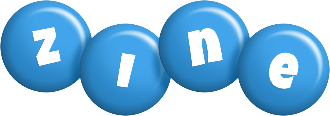 Zine candy-blue logo