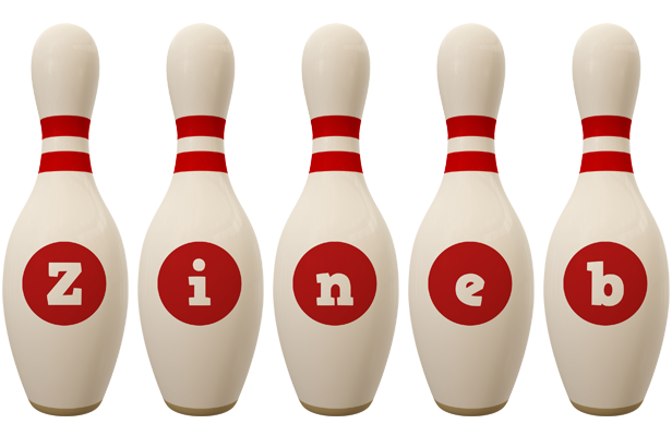 Zineb bowling-pin logo